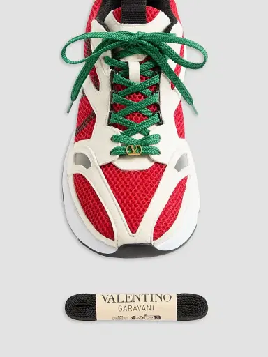 Valentino Garavani Men's Demivee Sneakers in Mesh Fabric with Suede Inserts | Thumbnail 6 Valentino Garavani Men's Demivee Sneakers in Mesh Fabric with Suede Inserts | Thumbnail 6