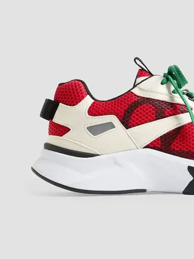 Valentino Garavani Men's Demivee Sneakers in Mesh Fabric with Suede Inserts | Thumbnail 7 Valentino Garavani Men's Demivee Sneakers in Mesh Fabric with Suede Inserts | Thumbnail 7