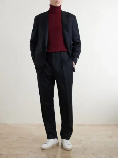 Canali Straight-Leg Wool Trousers - Men | Thumbnail 2 Canali Straight-Leg Wool Trousers - Men | Thumbnail 2