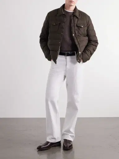 HERNO Quilted Flannel Down Jacket - Men | Thumbnail 2 HERNO Quilted Flannel Down Jacket - Men | Thumbnail 2