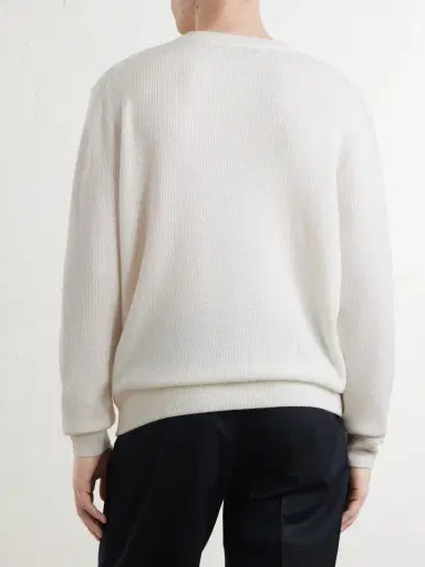 Canali Wool and Cashmere-Blend Sweater - Men | Thumbnail 4 Canali Wool and Cashmere-Blend Sweater - Men | Thumbnail 4