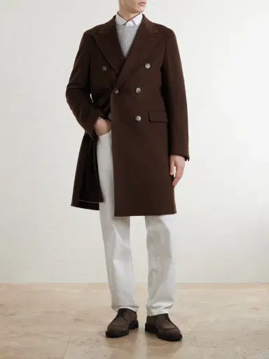 Canali Wool and Cashmere-Blend Coat - Men | Thumbnail 2 Canali Wool and Cashmere-Blend Coat - Men | Thumbnail 2