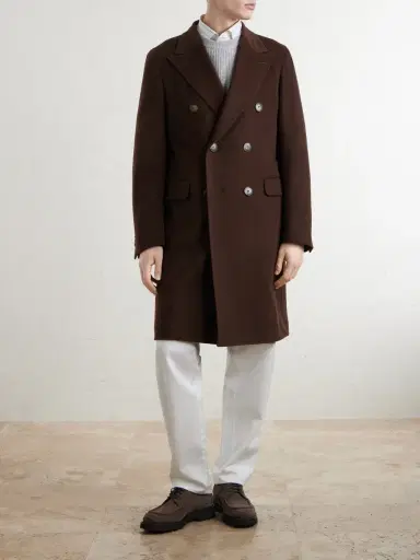 Canali Wool and Cashmere-Blend Coat - Men | Thumbnail 3 Canali Wool and Cashmere-Blend Coat - Men | Thumbnail 3