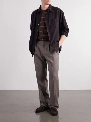 Frescobol Carioca Affonso 2.0 Straight-Leg Linen and Wool-Blend Trousers - Men | Thumbnail 2 Frescobol Carioca Affonso 2.0 Straight-Leg Linen and Wool-Blend Trousers - Men | Thumbnail 2
