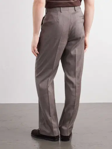 Frescobol Carioca Affonso 2.0 Straight-Leg Linen and Wool-Blend Trousers - Men | Thumbnail 4 Frescobol Carioca Affonso 2.0 Straight-Leg Linen and Wool-Blend Trousers - Men | Thumbnail 4