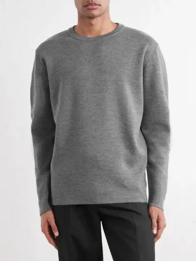 Slowear Zanone Slim-Fit Milano Stitch Virgin Wool Sweater - Men | Thumbnail 3 Slowear Zanone Slim-Fit Milano Stitch Virgin Wool Sweater - Men | Thumbnail 3