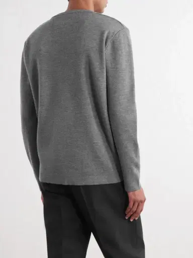Slowear Zanone Slim-Fit Milano Stitch Virgin Wool Sweater - Men | Thumbnail 4 Slowear Zanone Slim-Fit Milano Stitch Virgin Wool Sweater - Men | Thumbnail 4