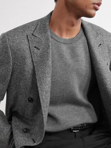 Slowear Zanone Slim-Fit Milano Stitch Virgin Wool Sweater - Men | Thumbnail 5 Slowear Zanone Slim-Fit Milano Stitch Virgin Wool Sweater - Men | Thumbnail 5