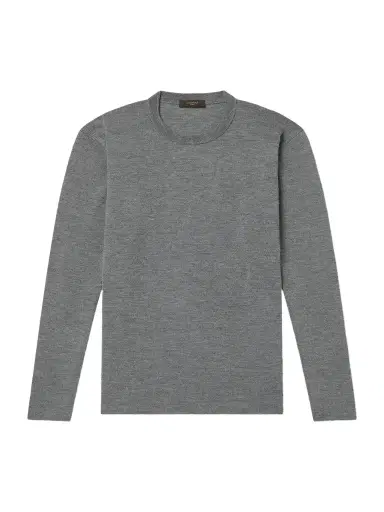 Slowear Zanone Slim-Fit Milano Stitch Virgin Wool Sweater - Men | Thumbnail 1 Slowear Zanone Slim-Fit Milano Stitch Virgin Wool Sweater - Men | Thumbnail 1