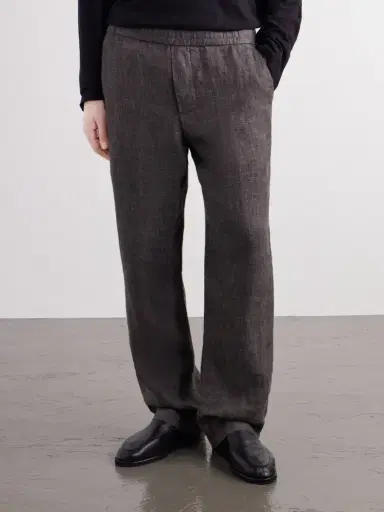 James Perse Straight-Leg Linen Suit Trousers - Men | Thumbnail 3 James Perse Straight-Leg Linen Suit Trousers - Men | Thumbnail 3