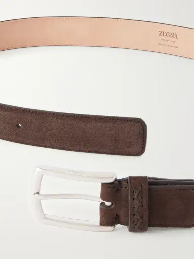 Zegna 3 cm Suede Belt - Men | Thumbnail 3 Zegna 3 cm Suede Belt - Men | Thumbnail 3