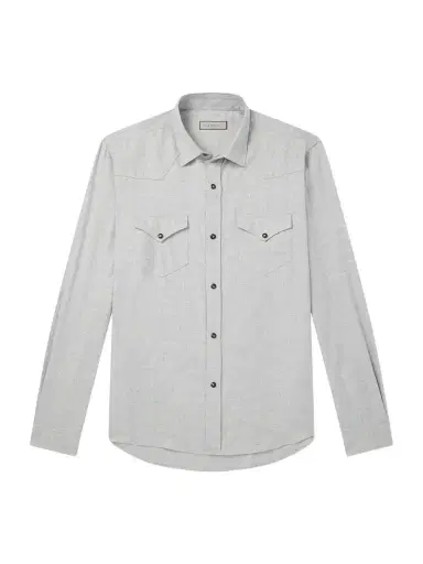 Canali Lyocell and Cotton-Blend Herringbone Shirt - Men | Thumbnail 1 Canali Lyocell and Cotton-Blend Herringbone Shirt - Men | Thumbnail 1