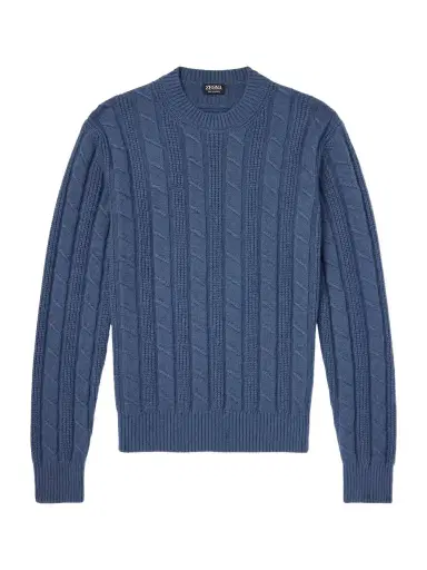 Zegna Oasi Knitted Cashmere Sweater - Men | Thumbnail 1 Zegna Oasi Knitted Cashmere Sweater - Men | Thumbnail 1
