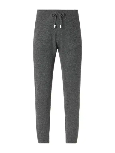 ELEVENTY Tapered Ribbed Cashmere Drawstring Sweatpants - Men | Thumbnail 1 ELEVENTY Tapered Ribbed Cashmere Drawstring Sweatpants - Men | Thumbnail 1