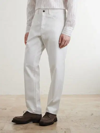 Canali Straight-Leg Cotton-Twill Trousers - Men | Thumbnail 3 Canali Straight-Leg Cotton-Twill Trousers - Men | Thumbnail 3
