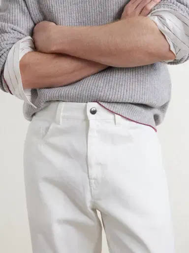 Canali Straight-Leg Cotton-Twill Trousers - Men | Thumbnail 5 Canali Straight-Leg Cotton-Twill Trousers - Men | Thumbnail 5