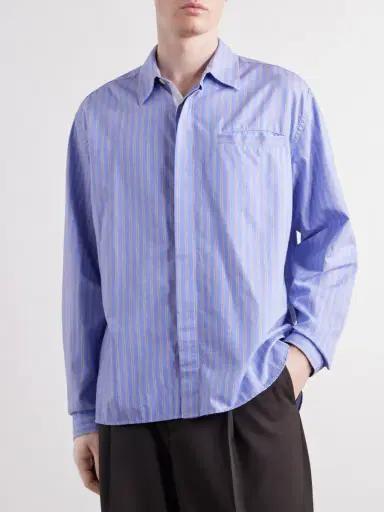Oliver Spencer Mulvey Striped Cotton Shirt - Men | Thumbnail 3 Oliver Spencer Mulvey Striped Cotton Shirt - Men | Thumbnail 3