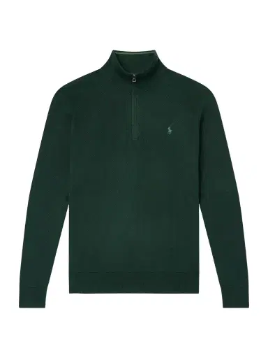 Polo Ralph Lauren Logo-Embroidered Cotton-Piqué Half-Zip Sweater - Men | Thumbnail 1 Polo Ralph Lauren Logo-Embroidered Cotton-Piqué Half-Zip Sweater - Men | Thumbnail 1