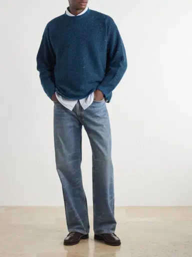 Inis Meáin Tonnta Merino Wool and Cashmere-Blend Sweater - Men | Thumbnail 2 Inis Meáin Tonnta Merino Wool and Cashmere-Blend Sweater - Men | Thumbnail 2