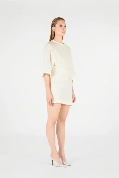 Roberto Cavalli Solid Linen Short Dress | Thumbnail 2 Roberto Cavalli Solid Linen Short Dress | Thumbnail 2
