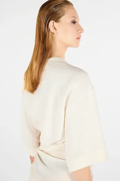Roberto Cavalli Solid Linen Short Dress | Thumbnail 6 Roberto Cavalli Solid Linen Short Dress | Thumbnail 6