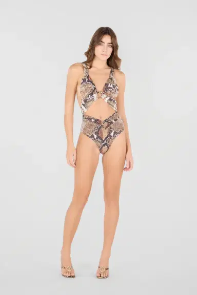 Roberto Cavalli Python Print One-Piece Swimsuit | Thumbnail 7 Roberto Cavalli Python Print One-Piece Swimsuit | Thumbnail 7