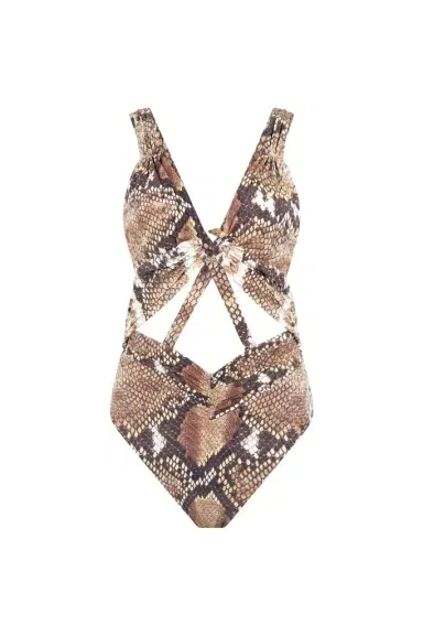 Roberto Cavalli Python Print One-Piece Swimsuit | Thumbnail 1 Roberto Cavalli Python Print One-Piece Swimsuit | Thumbnail 1