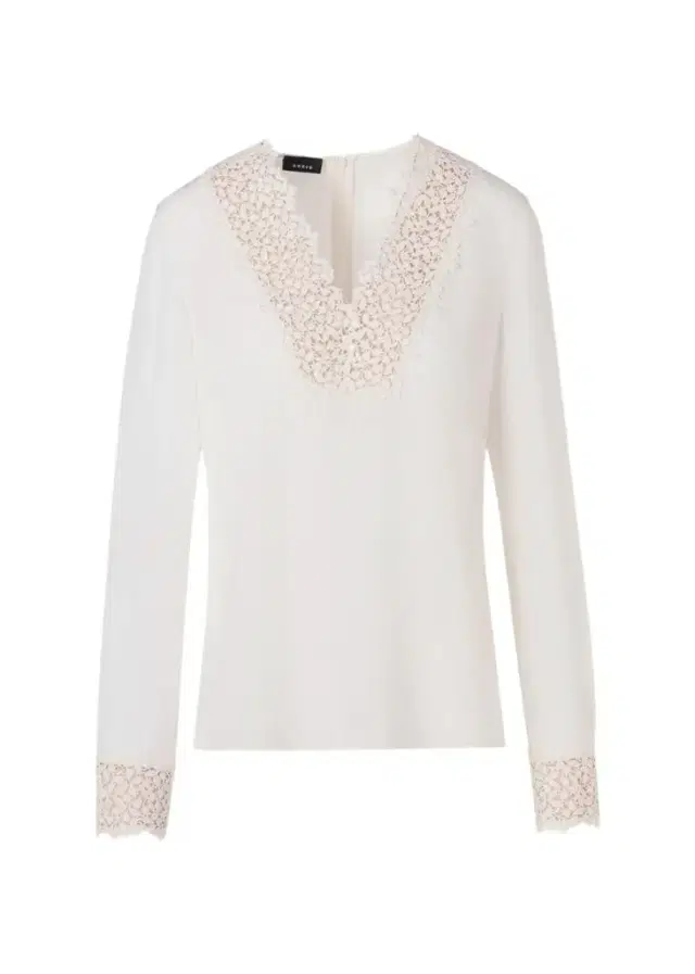 Lace V-Neck Long-Sleeve Blouse Lace V-Neck Long-Sleeve Blouse