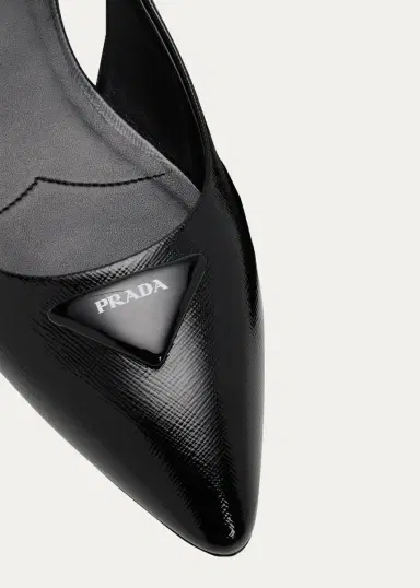 Prada Saffiano Leather Slingback Flats | Thumbnail 5 Prada Saffiano Leather Slingback Flats | Thumbnail 5