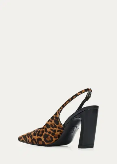Stuart Weitzman 85mm Stassi Leopard Calf Hair Slingback Pumps | Thumbnail 4 Stuart Weitzman 85mm Stassi Leopard Calf Hair Slingback Pumps | Thumbnail 4