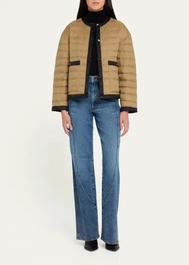 Veronica Beard Pearson Quilted Button-Front Jacket | Thumbnail 2 Veronica Beard Pearson Quilted Button-Front Jacket | Thumbnail 2