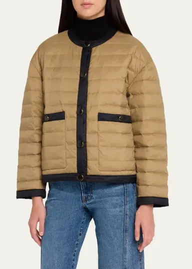 Veronica Beard Pearson Quilted Button-Front Jacket | Thumbnail 4 Veronica Beard Pearson Quilted Button-Front Jacket | Thumbnail 4
