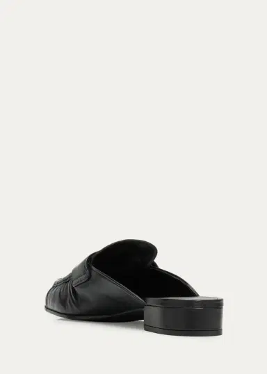 Prada 5mm Leather Penny Loafer Mules | Thumbnail 4 Prada 5mm Leather Penny Loafer Mules | Thumbnail 4
