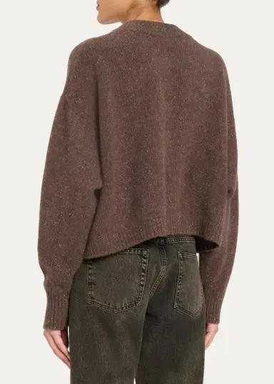 Frame Flecked Wool-Cashmere Cardigan | Thumbnail 3 Frame Flecked Wool-Cashmere Cardigan | Thumbnail 3