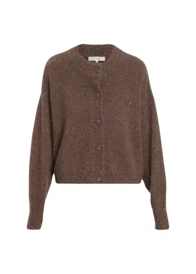 Frame Flecked Wool-Cashmere Cardigan | Thumbnail 1 Frame Flecked Wool-Cashmere Cardigan | Thumbnail 1