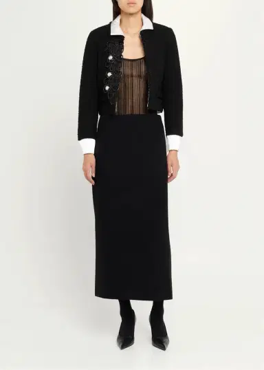 Marc Jacobs Runway Tweed Virgin-Wool Blend Jacket | Thumbnail 2 Marc Jacobs Runway Tweed Virgin-Wool Blend Jacket | Thumbnail 2