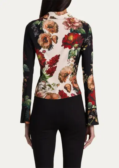Alice + Olivia Freya Printed Top | Thumbnail 3 Alice + Olivia Freya Printed Top | Thumbnail 3