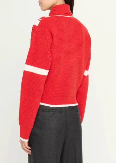 Stella McCartney Sporty 80s Striped Wool Zip Jacket | Thumbnail 3 Stella McCartney Sporty 80s Striped Wool Zip Jacket | Thumbnail 3