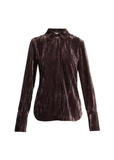 Proenza Schouler Madi Crinkled Button-Front Top | Thumbnail 1 Proenza Schouler Madi Crinkled Button-Front Top | Thumbnail 1