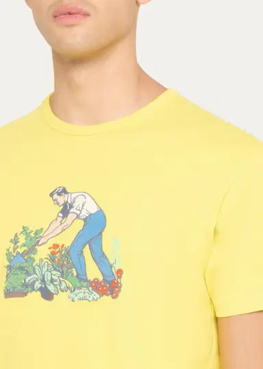 JW Anderson Men's Gardener Graphic Cotton T-Shirt | Thumbnail 5 JW Anderson Men's Gardener Graphic Cotton T-Shirt | Thumbnail 5