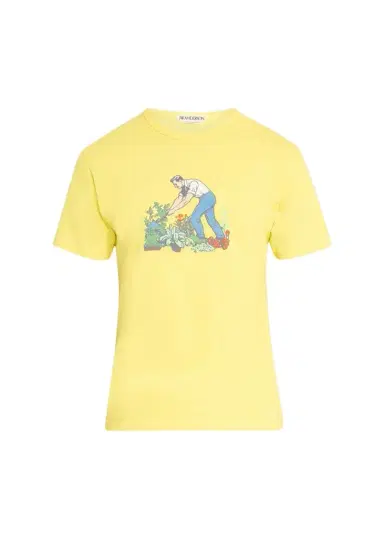 JW Anderson Men's Gardener Graphic Cotton T-Shirt | Thumbnail 1 JW Anderson Men's Gardener Graphic Cotton T-Shirt | Thumbnail 1