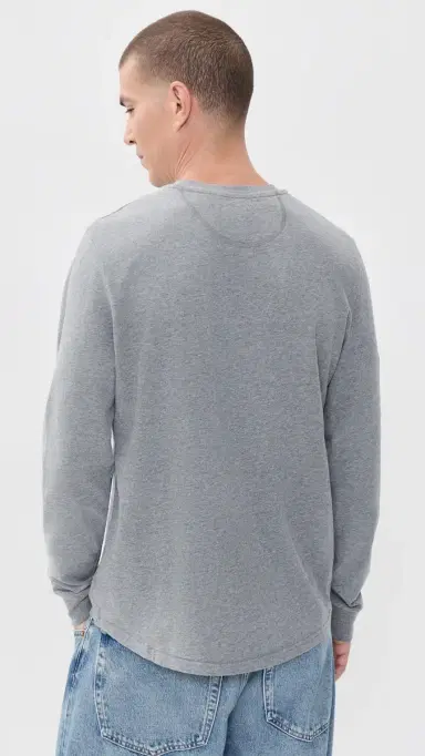 Marine Layer Luxe 250 Henley Tee | Thumbnail 3 Marine Layer Luxe 250 Henley Tee | Thumbnail 3