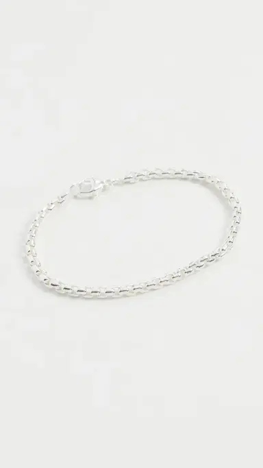 Shinola Sterling Silver Box Chain Bracelet 4mm | Thumbnail 2 Shinola Sterling Silver Box Chain Bracelet 4mm | Thumbnail 2