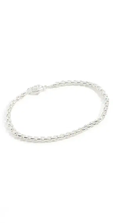 Shinola Sterling Silver Box Chain Bracelet 4mm | Thumbnail 1 Shinola Sterling Silver Box Chain Bracelet 4mm | Thumbnail 1