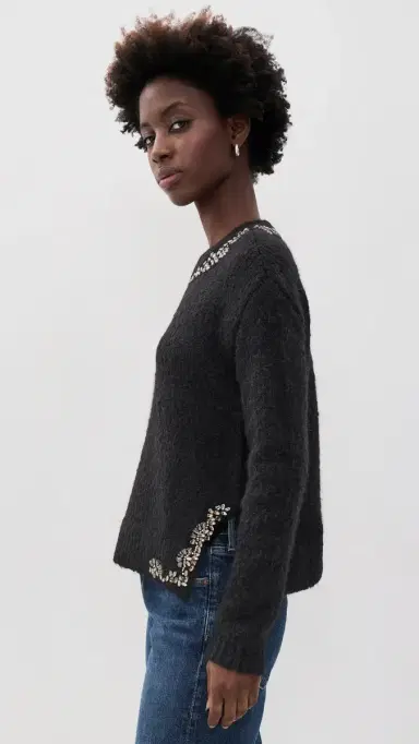 Cinq à Sept Crystal Lace Lilliana Pullover | Thumbnail 4 Cinq à Sept Crystal Lace Lilliana Pullover | Thumbnail 4