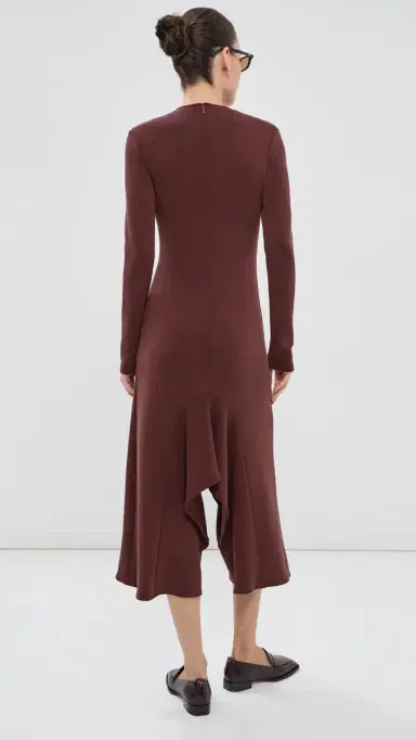 Tibi Feather Weight Neoprene Drape Dress | Thumbnail 3 Tibi Feather Weight Neoprene Drape Dress | Thumbnail 3