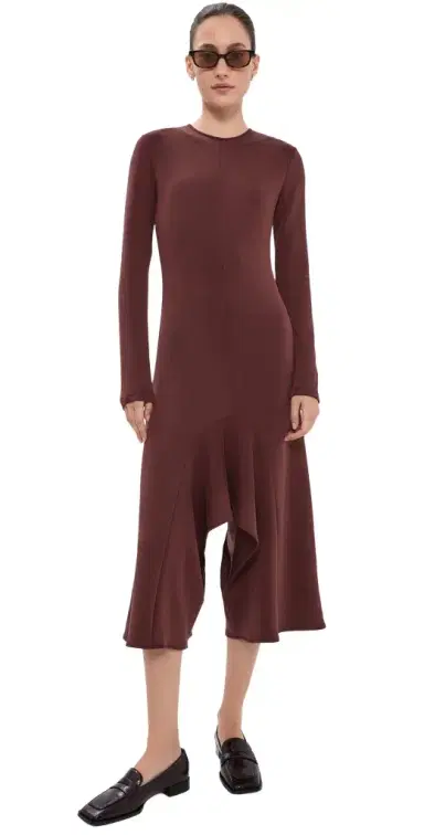 Tibi Feather Weight Neoprene Drape Dress | Thumbnail 1 Tibi Feather Weight Neoprene Drape Dress | Thumbnail 1