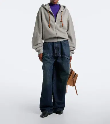 Loewe Flamenco cotton and cashmere hoodie | Thumbnail 3 Loewe Flamenco cotton and cashmere hoodie | Thumbnail 3