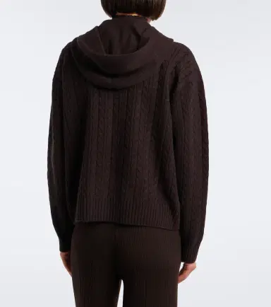 AGNONA Cable-knit cashmere zip-up hoodie | Thumbnail 3 AGNONA Cable-knit cashmere zip-up hoodie | Thumbnail 3