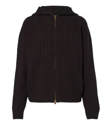 AGNONA Cable-knit cashmere zip-up hoodie | Thumbnail 1 AGNONA Cable-knit cashmere zip-up hoodie | Thumbnail 1